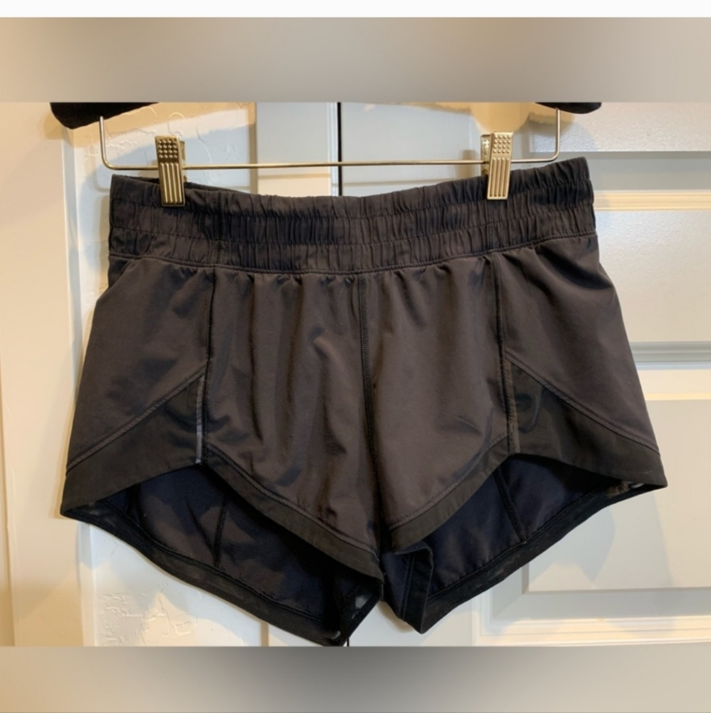Hotty Hot Lined Running Shorts Black Lululemon 6